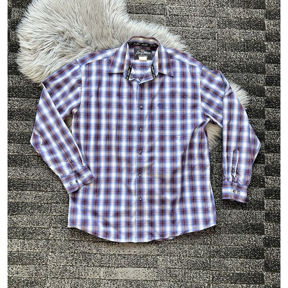 Wrangler Other - George Strait By Wrangler Collection Blue Long Sleeve Button Down‎ Large ($64)